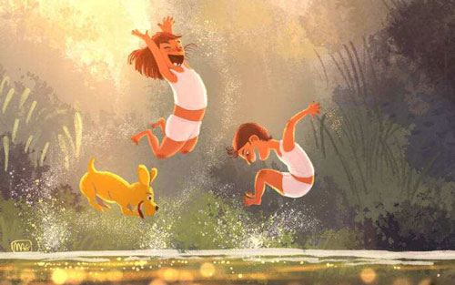 童年画面吉他谱 A调附前奏_彼岸吉他编配_晴天