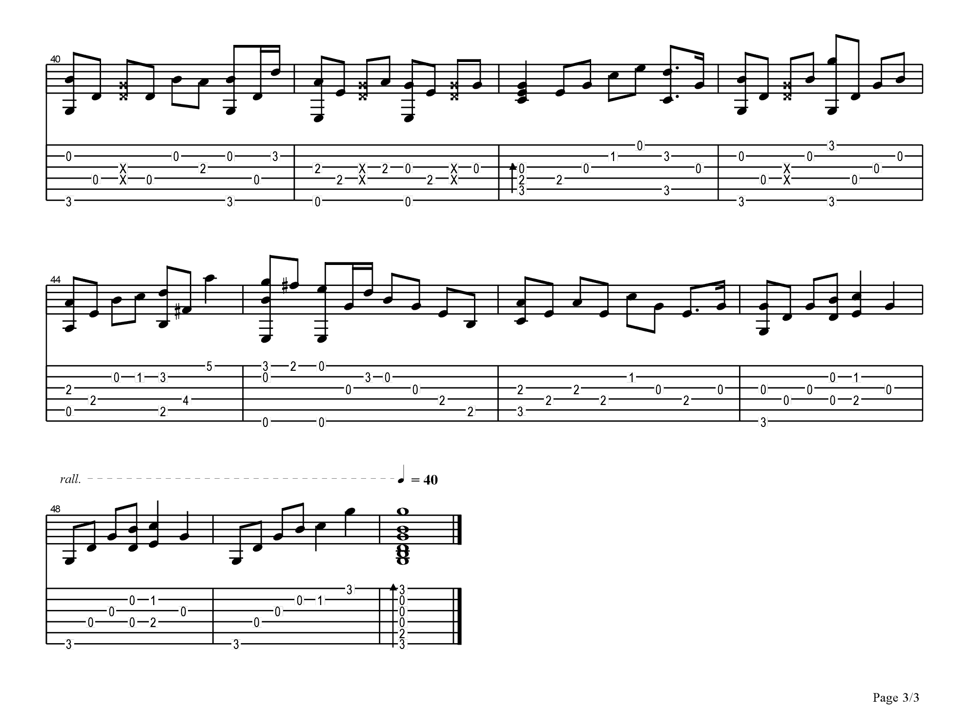 ひろしの回想吉他谱-3