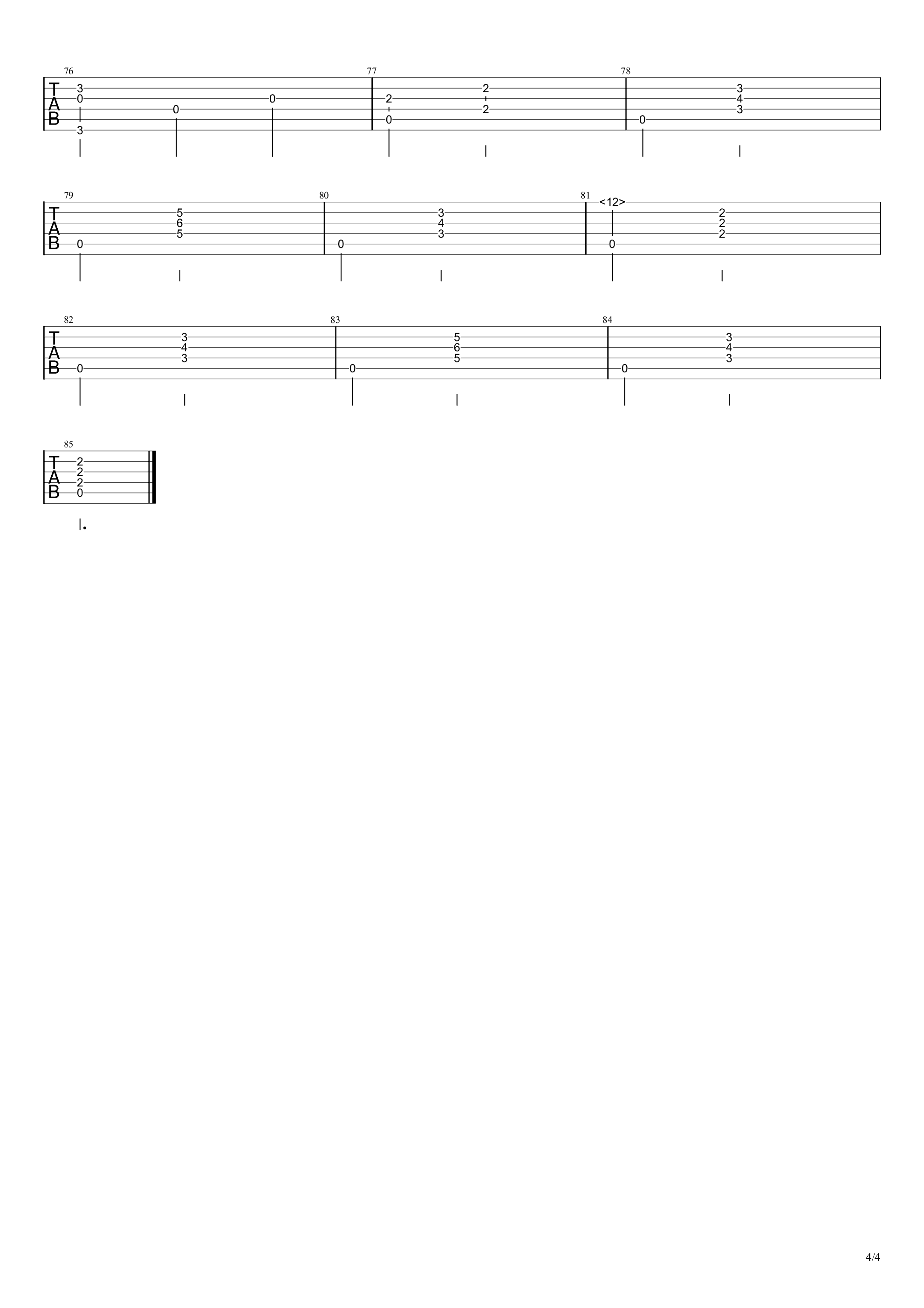 约定的梦幻岛之伊莎贝拉之歌吉他谱-4