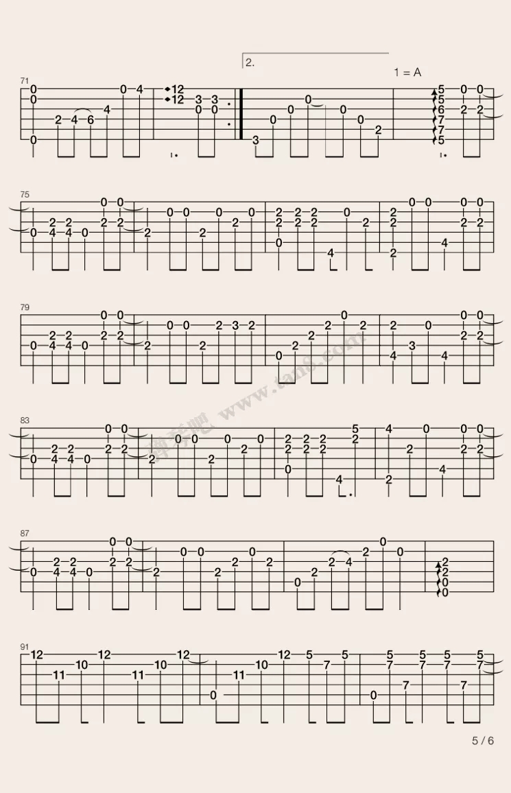 The truth that you leave吉他谱-5