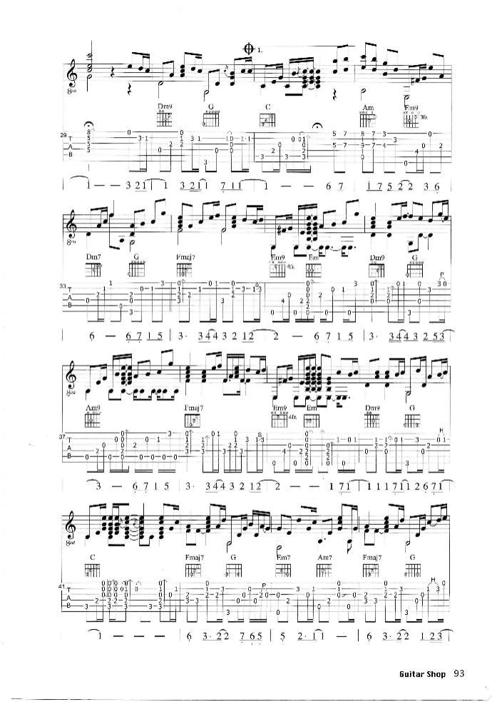 only human吉他谱-3