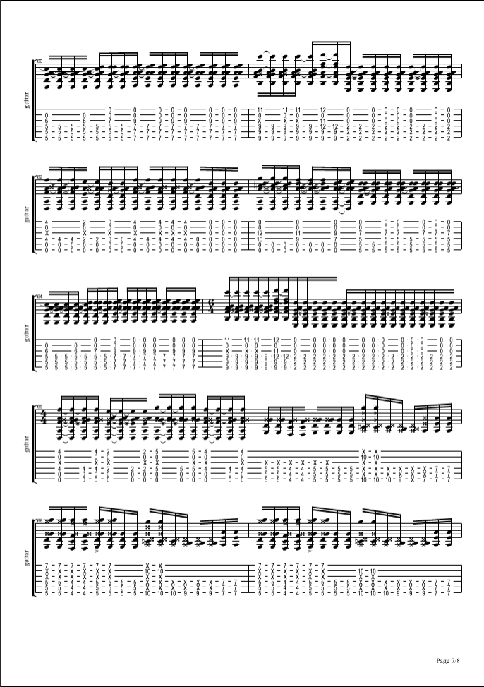 Big blue ocean吉他谱-7