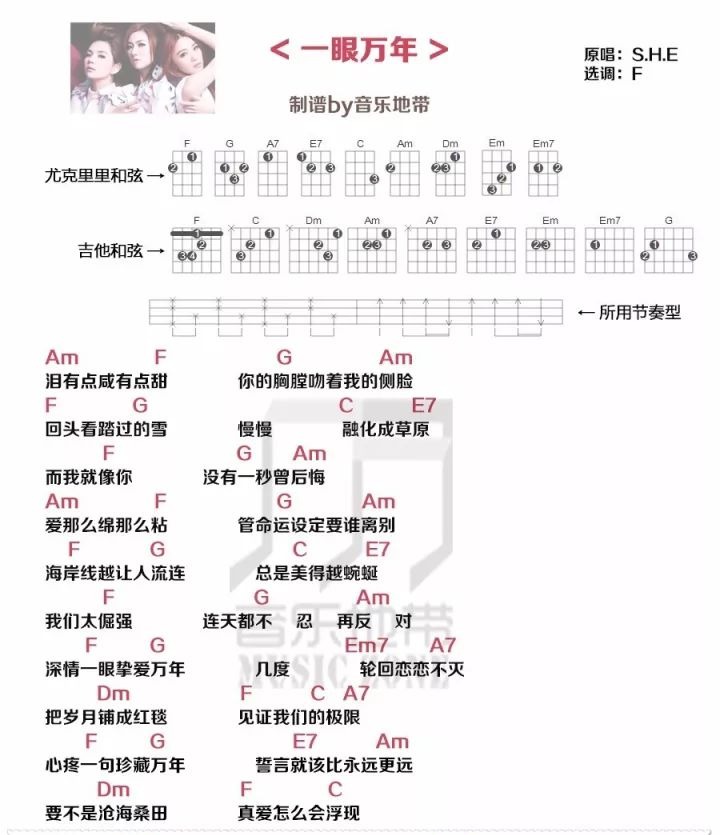 一眼万年尤克里里谱