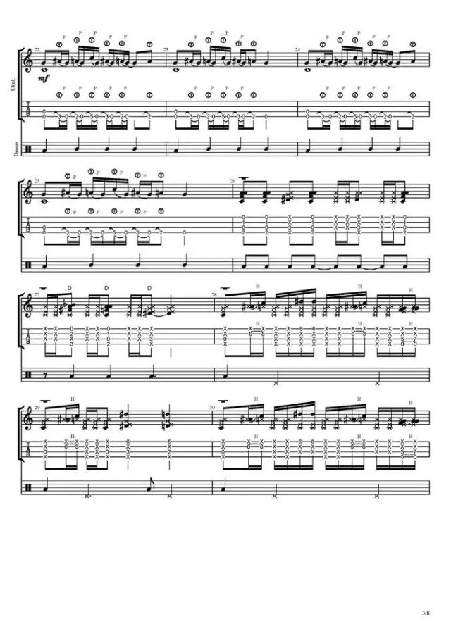 Fight尤克里里谱-3