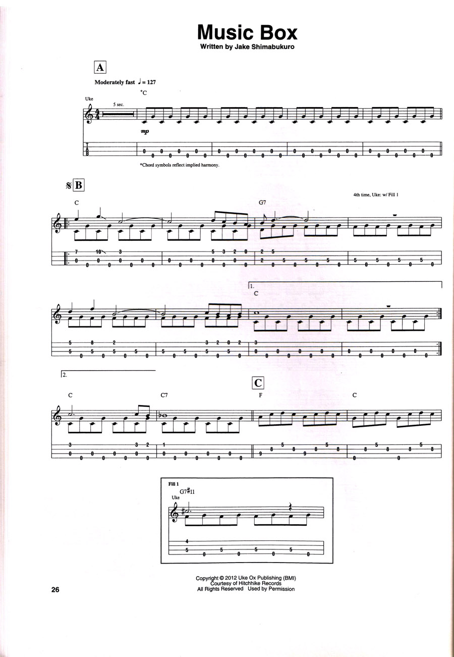 Music Box尤克里里谱-1