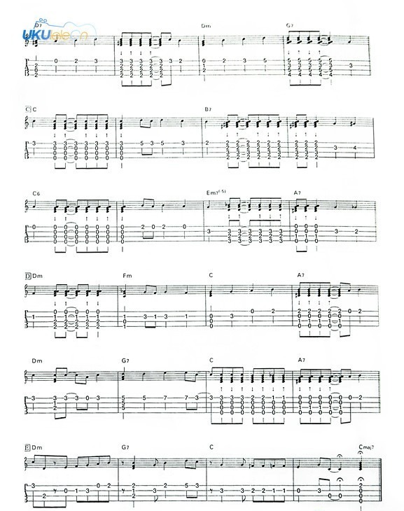 Dream尤克里里谱-2