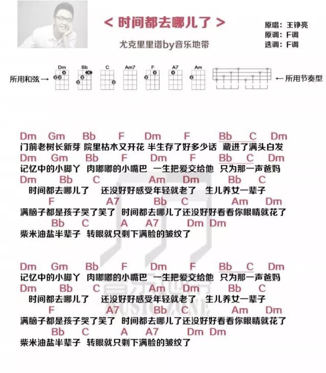 时间都去哪儿了尤克里里谱