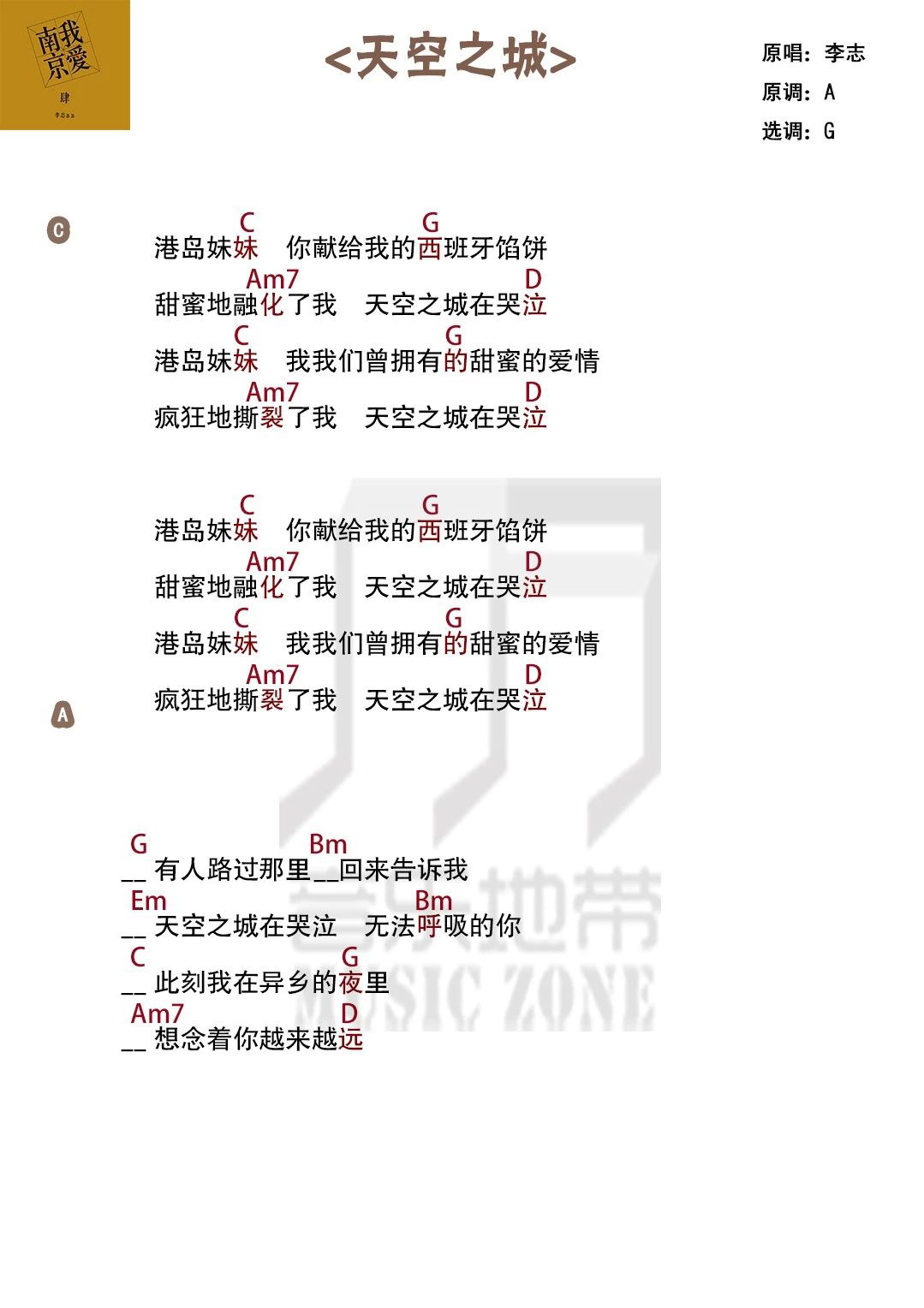 天空之城尤克里里谱-2