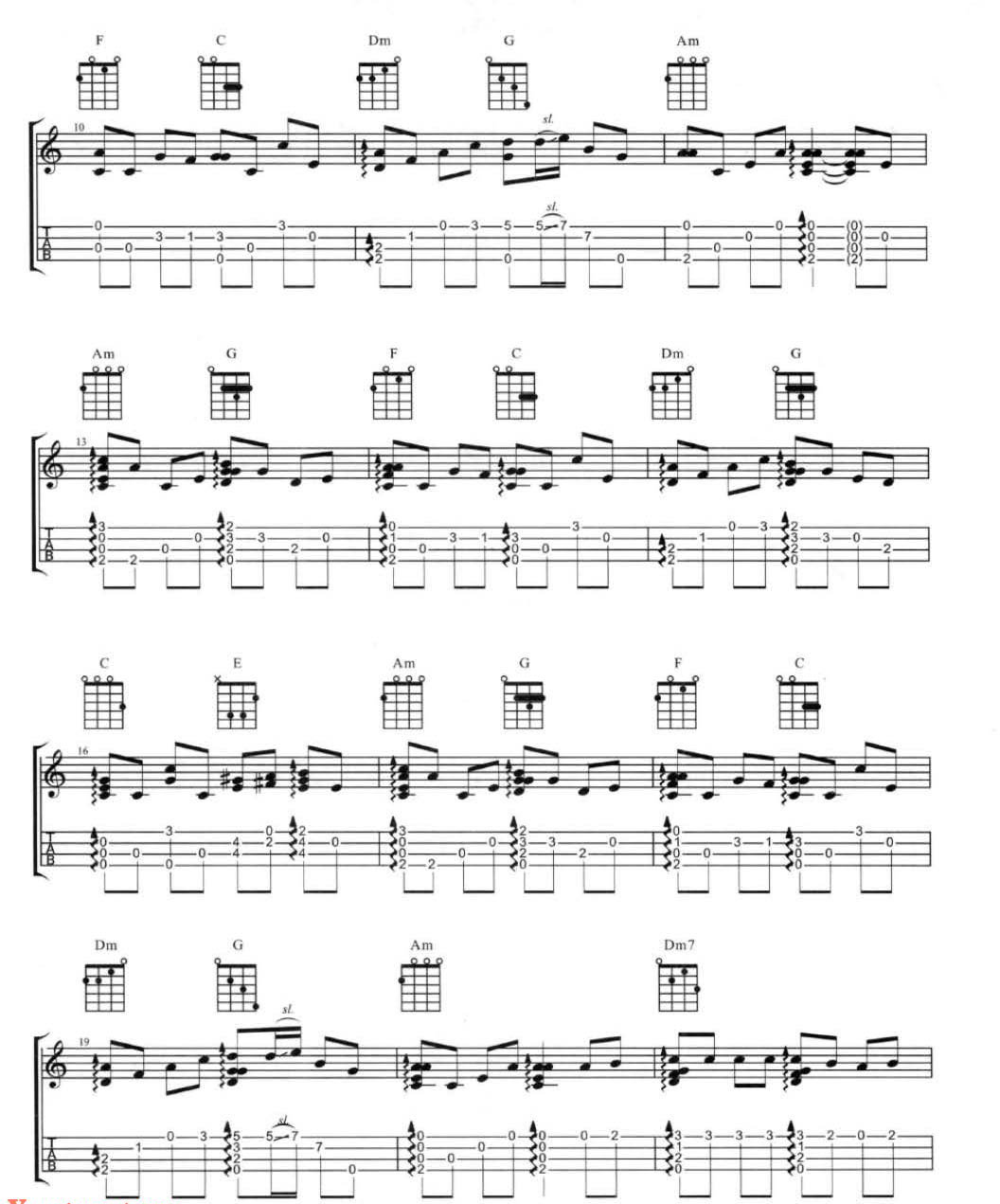 看得见海的街道尤克里里谱-2