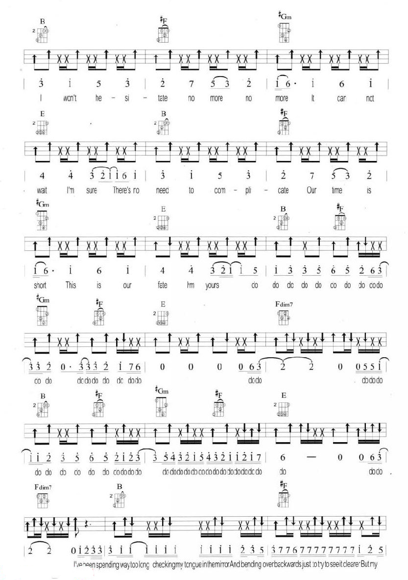 I'm Yours尤克里里谱-3