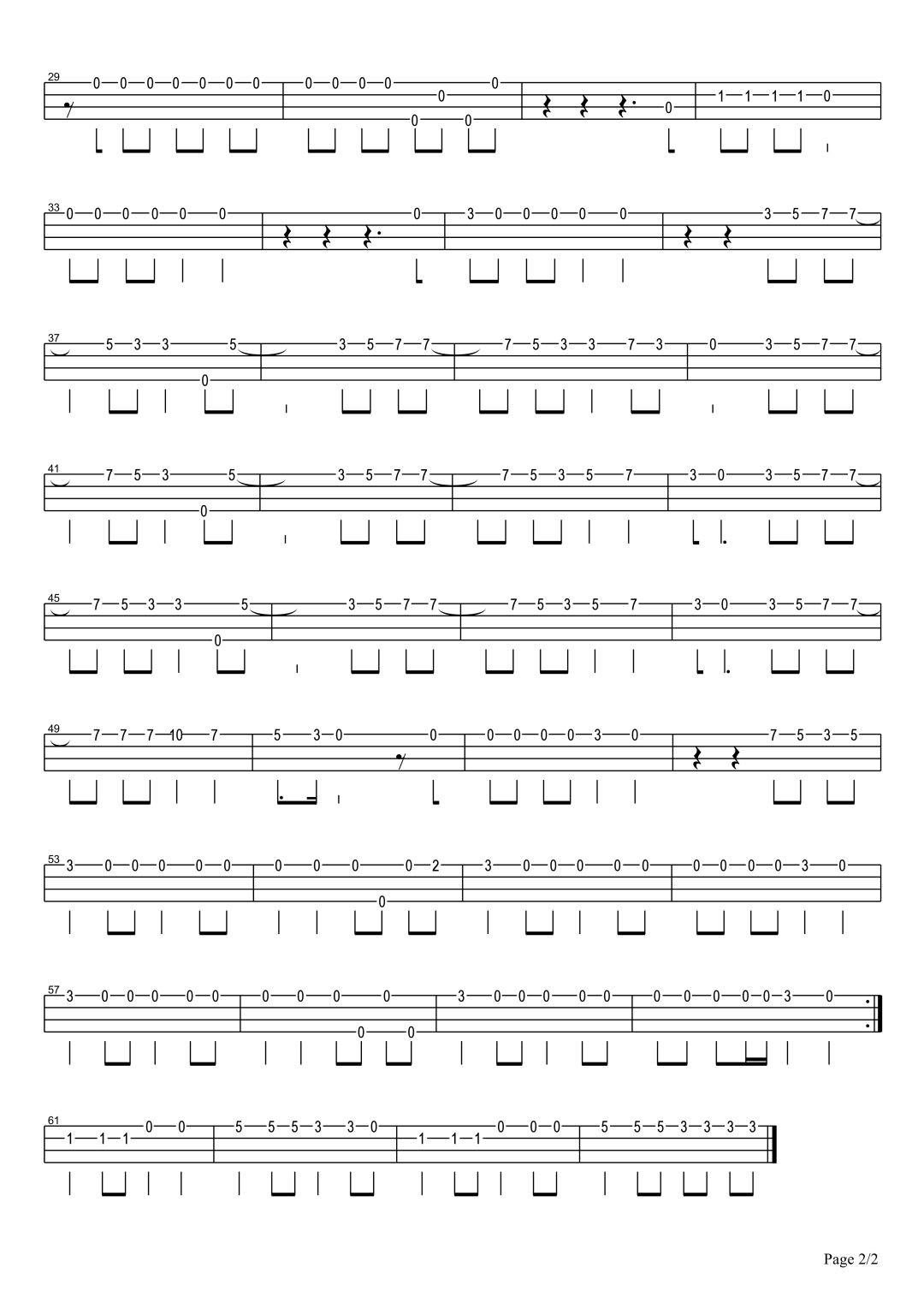 Handclap尤克里里谱-2