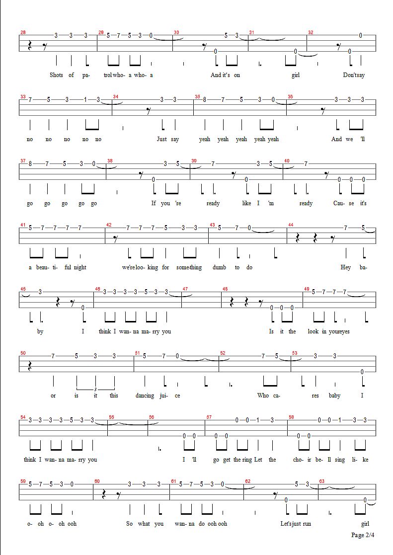 Marry You尤克里里谱-2