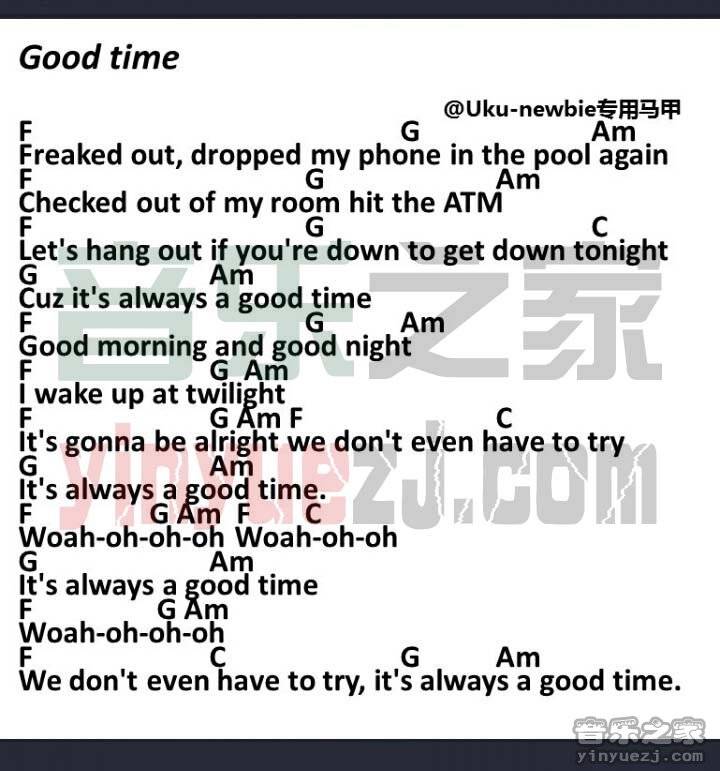 good time尤克里里谱