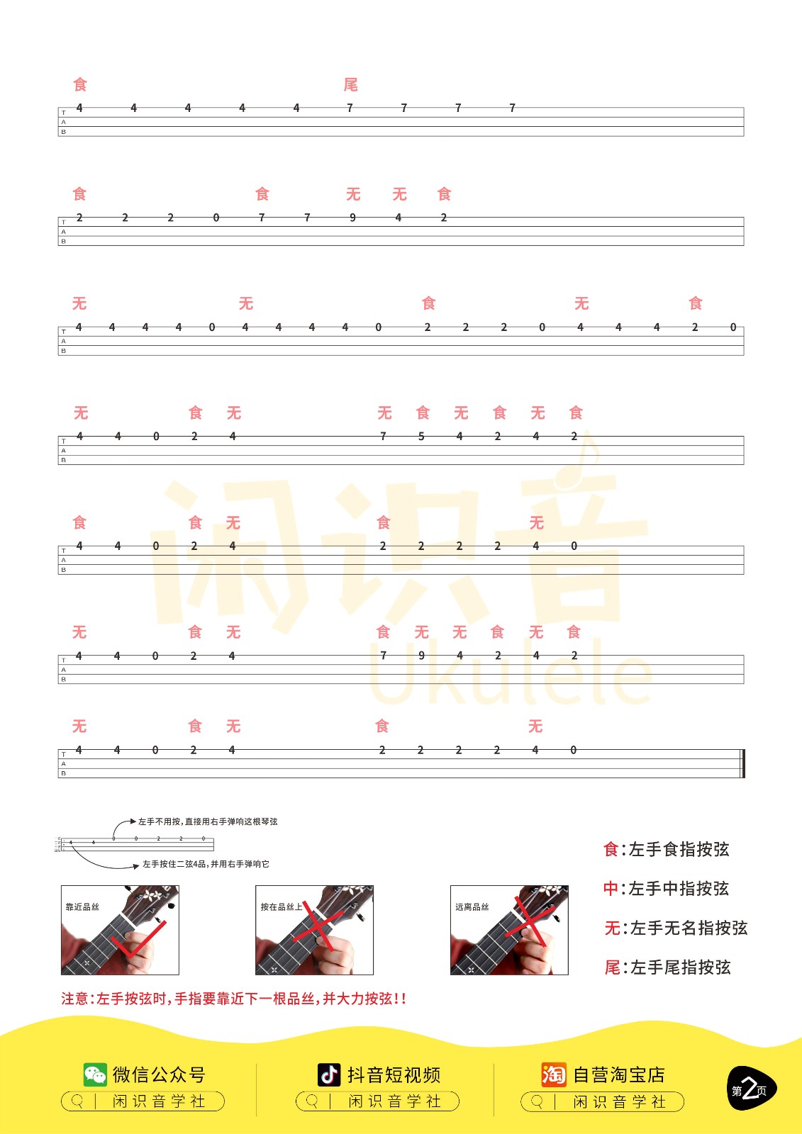 欧若拉尤克里里谱-2